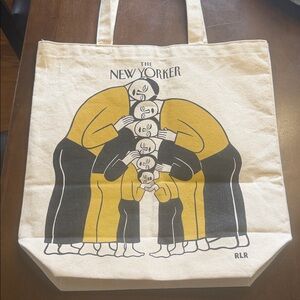 The New Yorker x RLR Cream & Mustard Canvas Tote Bag